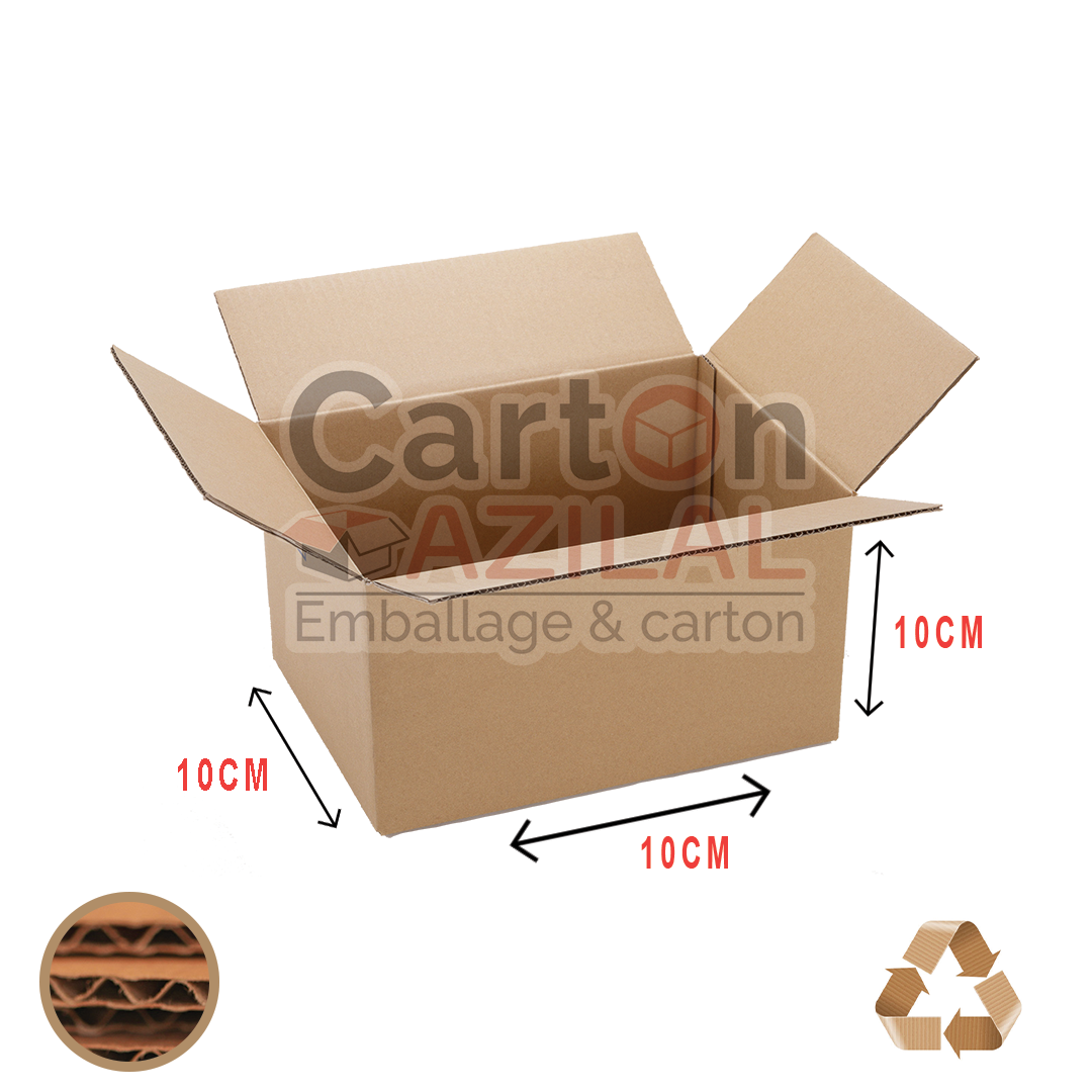 Carton 10x10x10 simple écrue