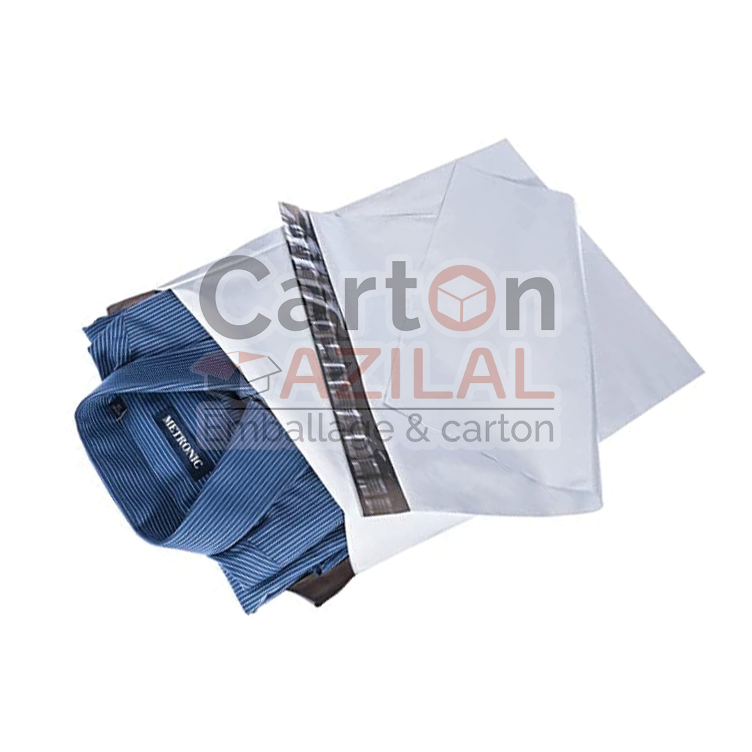 Sachet 28x33 Scellable Blanc adhésif