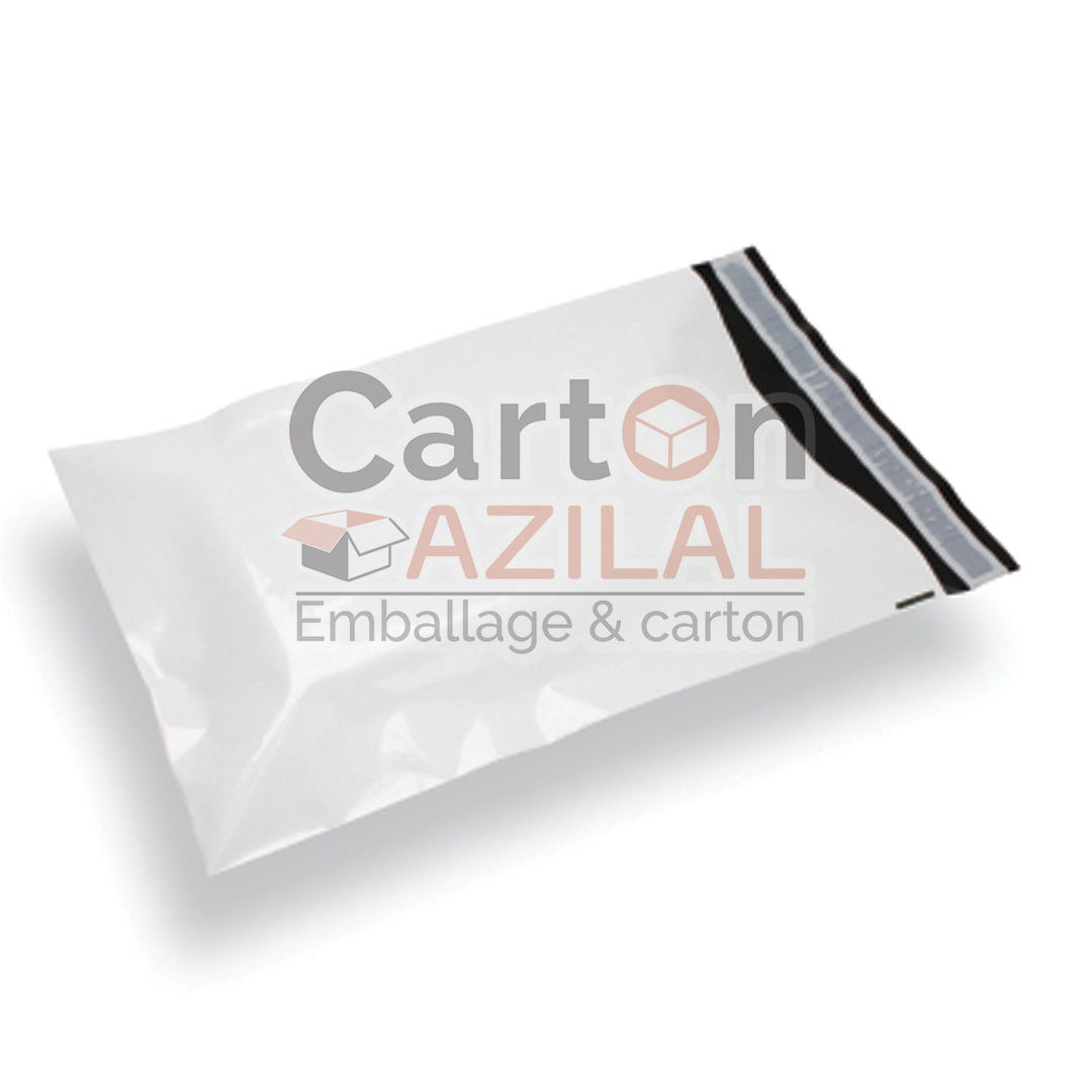 Sachet 23x31 Scellable Blanc adhésif